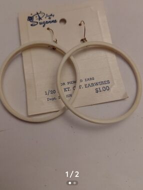 Vintage 1940s  12k gold filled hoops.